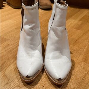 Jeffrey Campbell White Ankle Booties